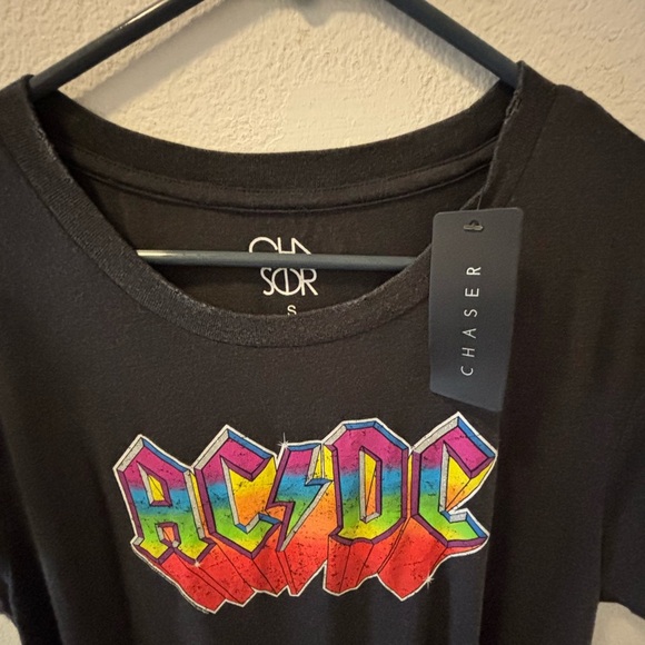 Chaser Black Short Sleeve Tee with Red Graphic - Picture 4 of 4